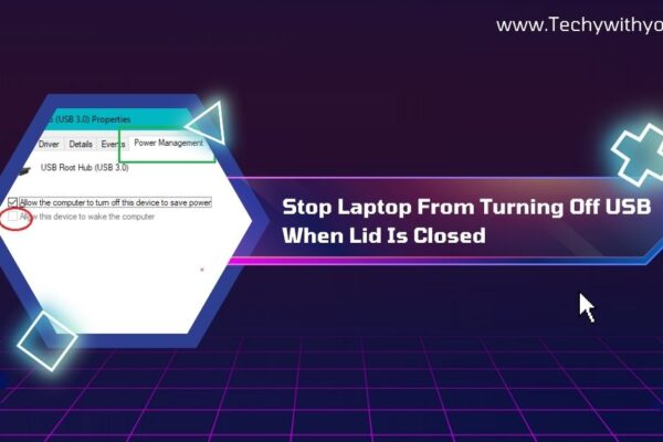 Stop Laptop From Turning Off USB When Lid Is Closed