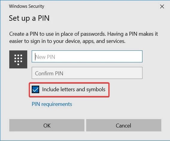 PIN as a Default Login Method